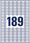 Label, universal, removeable, 25,4x10 mm, AVERY ZWECKFORM, 5670 label/pack